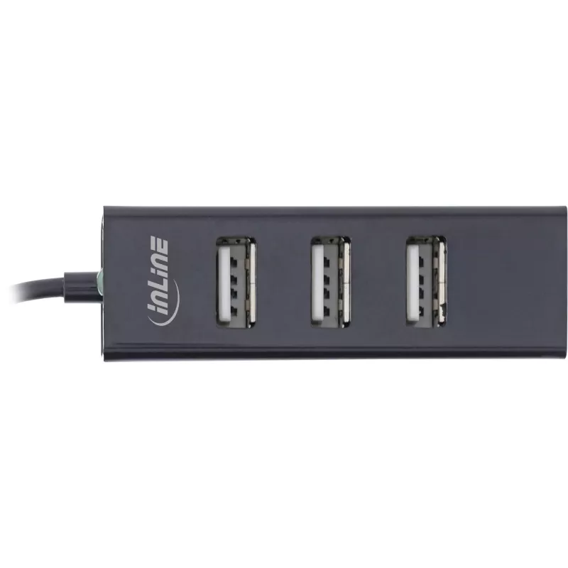 InLine USB 2.0 4-pordiline jaotur, USB-C isane kuni 4x USB-A-pesa, kaabel 15 cm