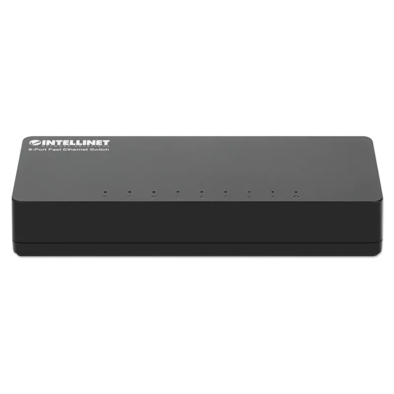 Intellinet 8-Port Fast Ethernet Switch Desktop Size, plastik, IEEE 802.3az (Energy Efficient Ethernet), Must