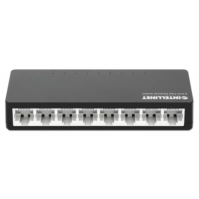 Intellinet 8-Port Fast Ethernet Switch Desktop Size, plastik, IEEE 802.3az (Energy Efficient Ethernet), Must
