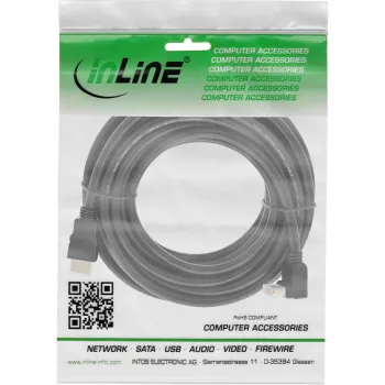 HDMI-kaabel InLine 17015V 15m nurga all High Speed Ethernetiga