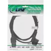 InLine toitekaabel, CEE7/7 nurga all C15 sirgele, 3 x 1mm², must, 1.8m