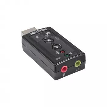 InLine USB helikaart 33051C virtuaalse 7.1 ruumilise heliga