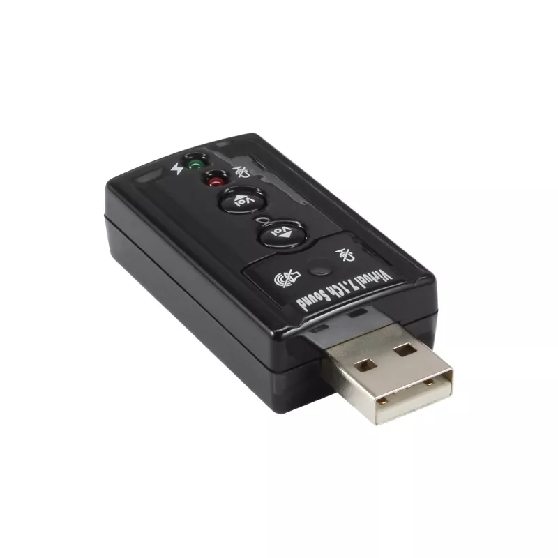 InLine USB helikaart 33051C virtuaalse 7.1 ruumilise heliga