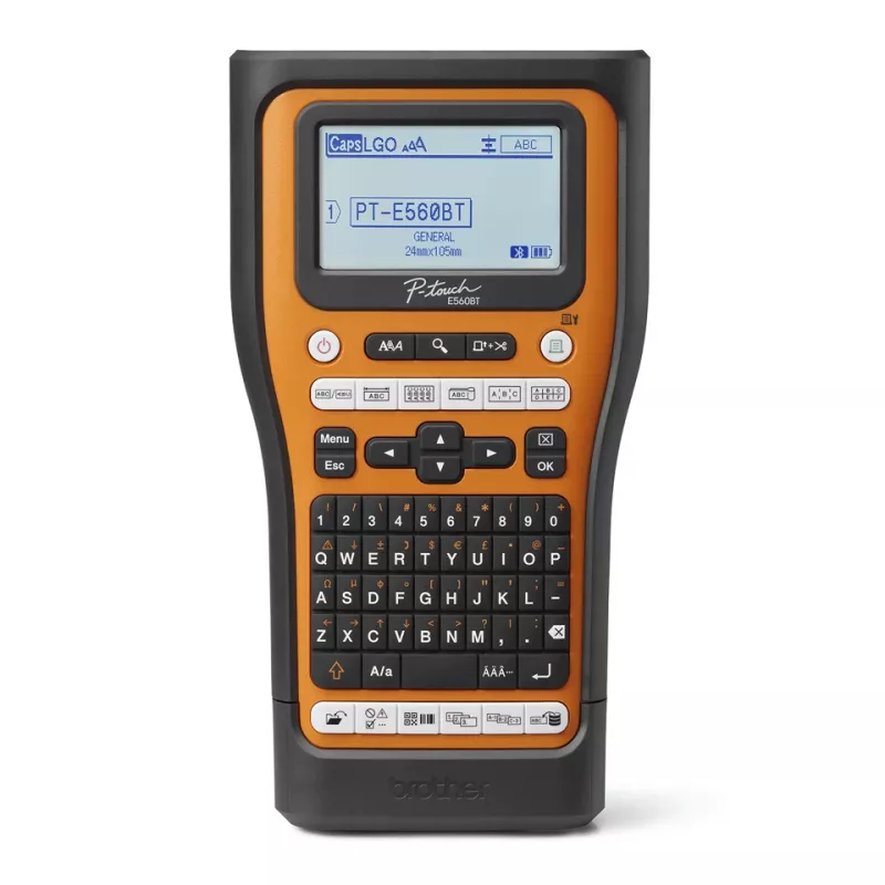 Brother PT-E560BTSP sildiprinter termosiirdega 180 x 180 DPI 30 mm/s juhtmega ja juhtmevaba HSE/TZe Bluetooth QWERTZ