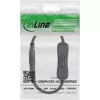 InLine alalisvoolukaabel lülitiga, DC isane/emane 5,5x2,1 mm, AWG 18, must, 0,20 m