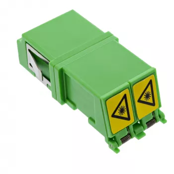 Fiiberoptiline adapter InLine 89989O LC/LC SM emane/emane roheline