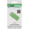 Fiiberoptiline adapter InLine 89989O LC/LC SM emane/emane roheline