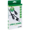 InLine 2-in-1 USB-C kaabel + USB-A adapter, USB 2.0, 100 W, TPE, must, 1 m