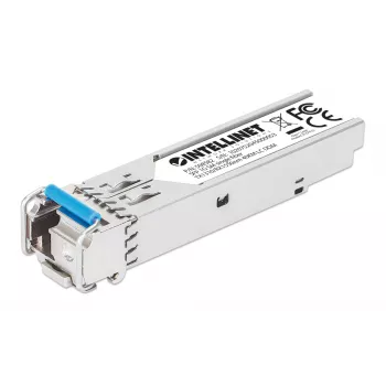 Intellinet Gigabit Fiber WDM Bi-Directional SFP Optical transiiver Module 1000Base-BX-U LC 40 km