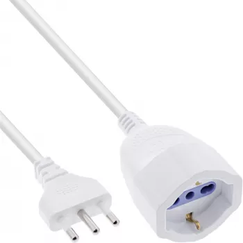 InLine 16410I pikendusjuhe 10 m 1 vahelduvvoolupesa Siseruumidesse Valge