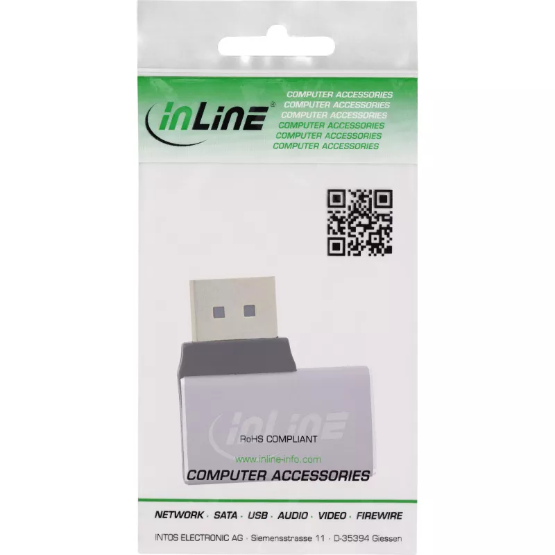 InLine 17291D kaablisoo muundur DisplayPort Hall, Must