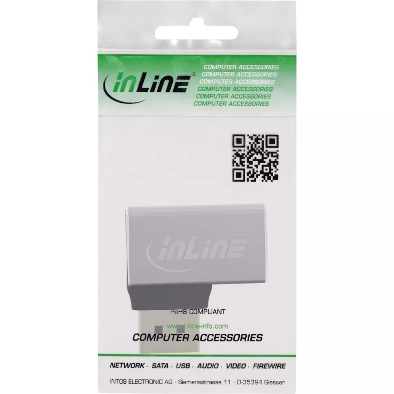 InLine 17291E kaabelsoo vahetaja DisplayPort Hall, Must