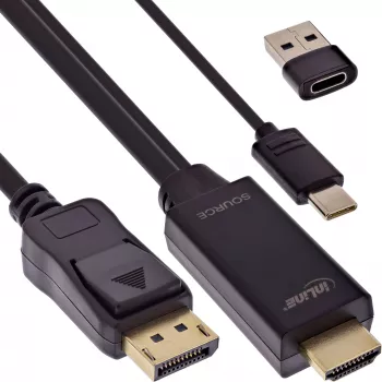 Aktiivne videomuundur InLine 17164I 3840 x 2160 pikslit HDMI DisplayPorti