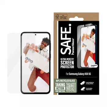 PanzerGlass SAFE. by ® ekraanikaitse Samsung Galaxy A56 5G | Ultra-Wide Fit koos EasyAligneriga
