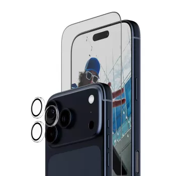 PanzerGlass 2-in-1 Essentials Bundle iPhone 17 Pro Max kriimustus- ja põrutuskindel