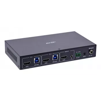 InLine 57885C KVM-lüliti riiulipaigaldusega, must