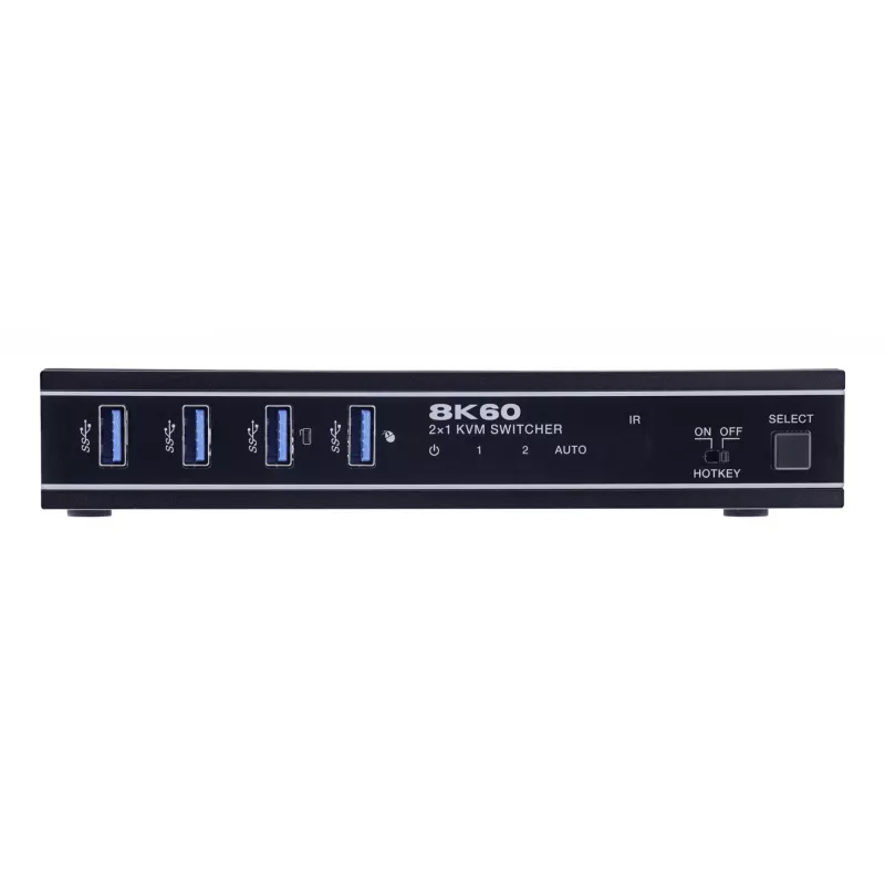 InLine 57885C KVM-lüliti riiulipaigaldusega, must