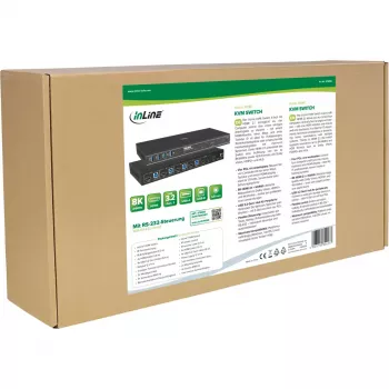 InLine 57885D KVM-lüliti Racki paigaldus Must