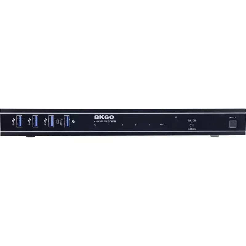 InLine 57885D KVM-lüliti Racki paigaldus Must
