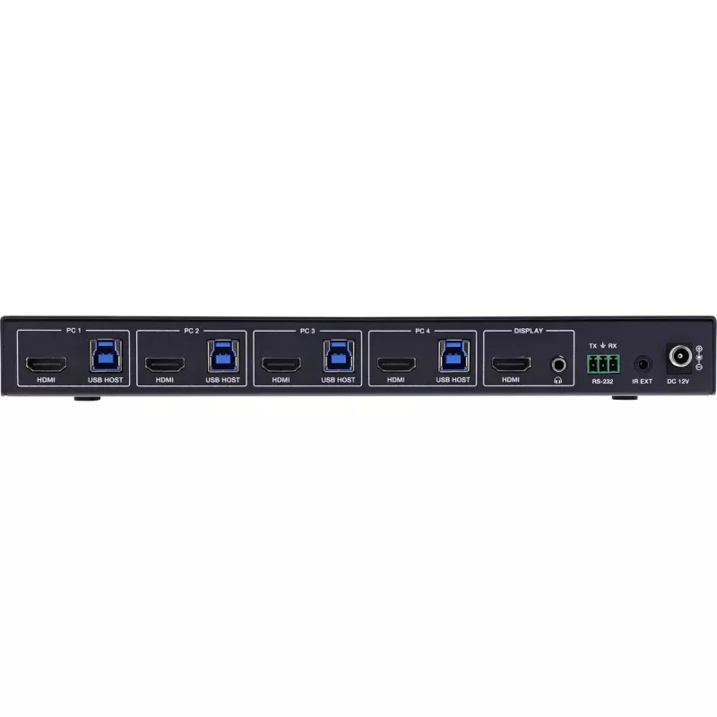 InLine 57885D KVM-lüliti Racki paigaldus Must
