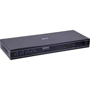 InLine 57885D KVM-lüliti Racki paigaldus Must