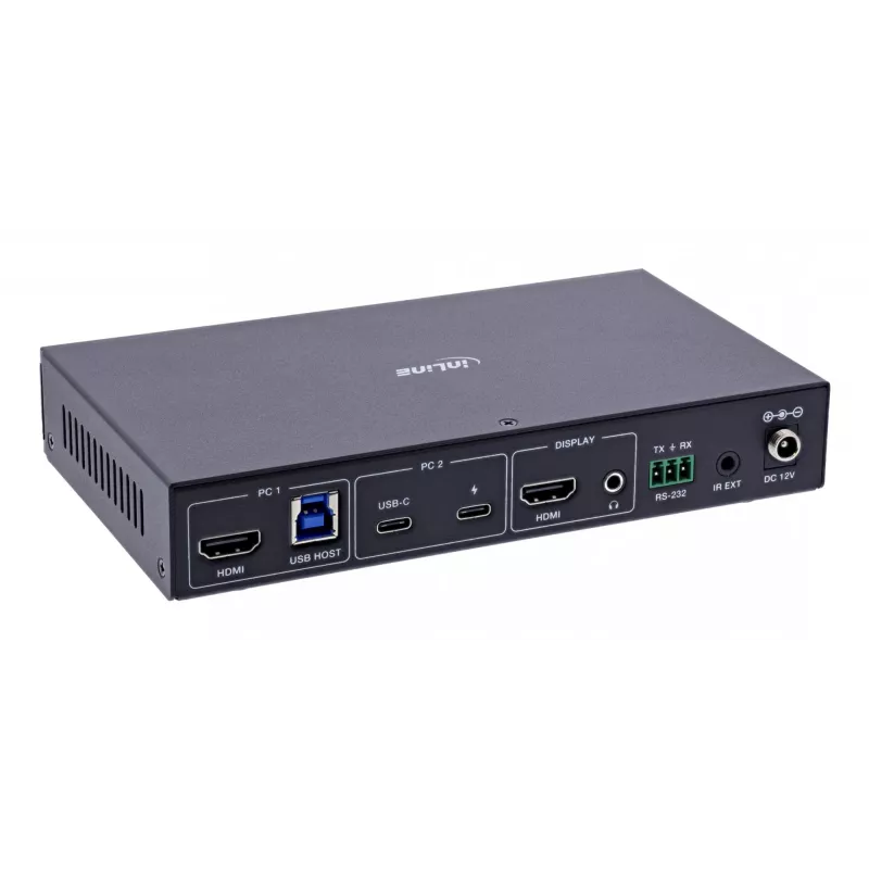 InLine 57885E KVM-lüliti Rack'i paigaldus Must
