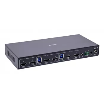 InLine 57885H KVM-lüliti Racki paigaldus Must