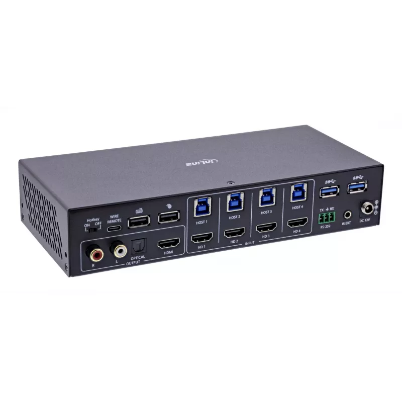 InLine 57885I KVM-lüliti Rack paigaldus Must