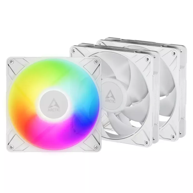 ARCTIC Freezer P14 Pro A-RGB (Valge) - 3-pakk 140 mm A-RGB PWM ventilaatorit kaablijaoturiga