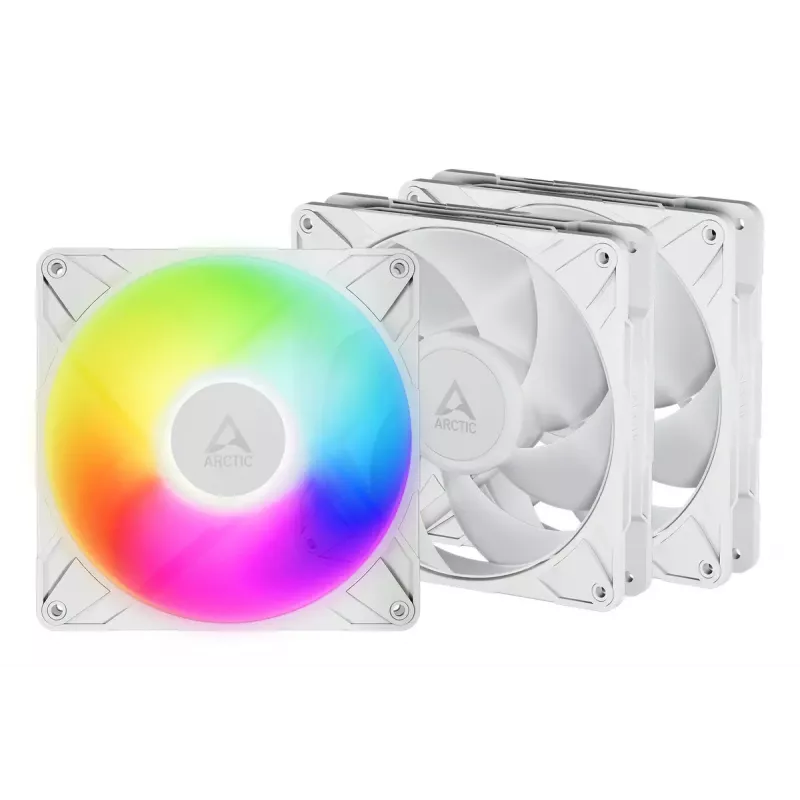 ARCTIC Freezer P14 Pro A-RGB (Valge) - 3-pakk 140 mm A-RGB PWM ventilaatorit kaablijaoturiga