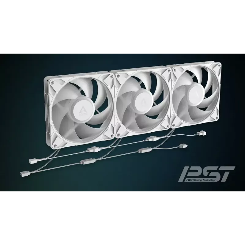 ARCTIC Freezer P14 Pro A-RGB (Valge) - 3-pakk 140 mm A-RGB PWM ventilaatorit kaablijaoturiga