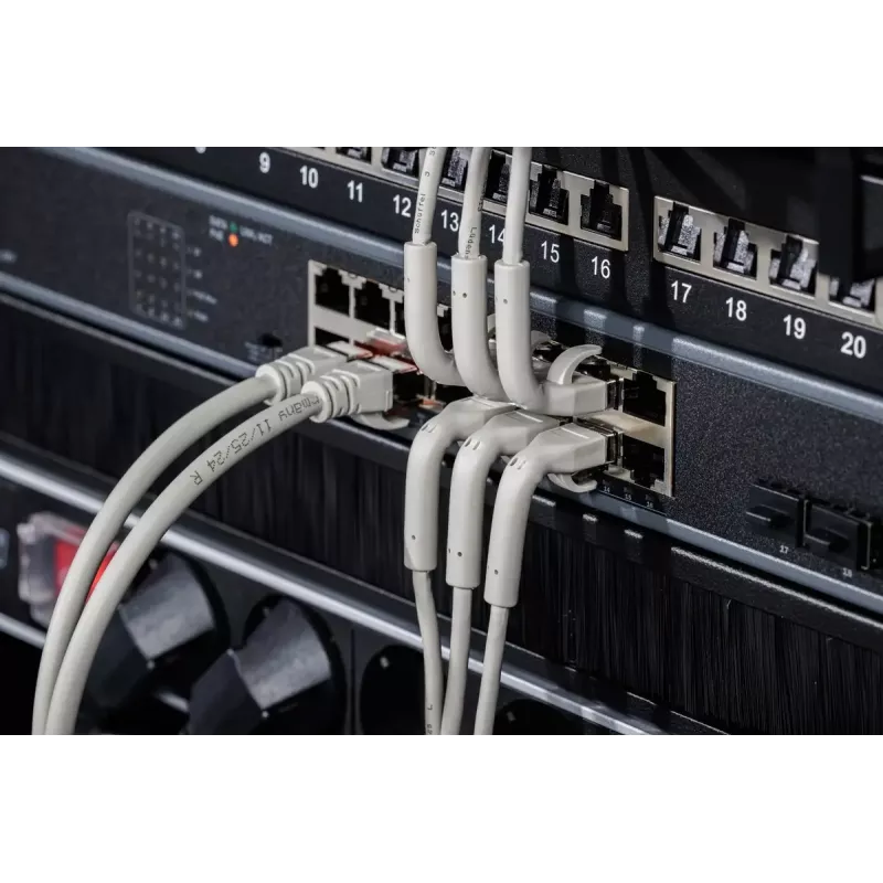 Digitus CAT 6A F-FTP painutatav ühenduskaabel, vask, 3 m, hall