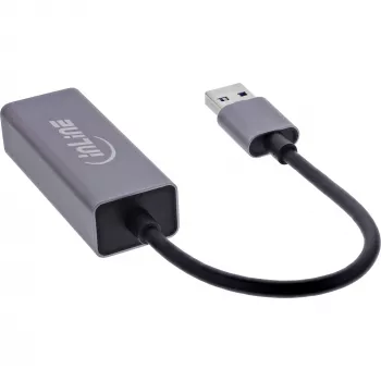 InLine 33380P liidesekaardid/adapter RJ-45 USB Type-A-pistik 1 Gbit/s