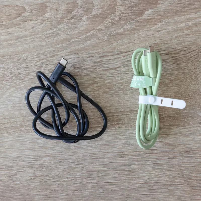 USB-kaabel InLine 35892G 2m USB C roheline USB 2.0 0,48 Gbit/s