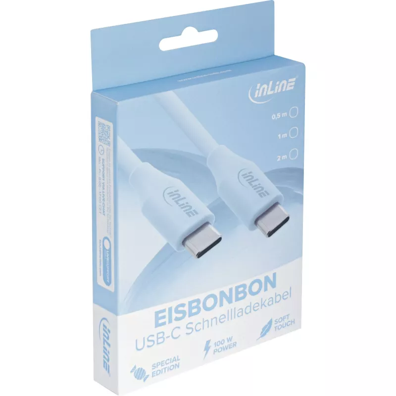 InLine 35891B USB-kaabel USB 2.0 1 m USB C sinine