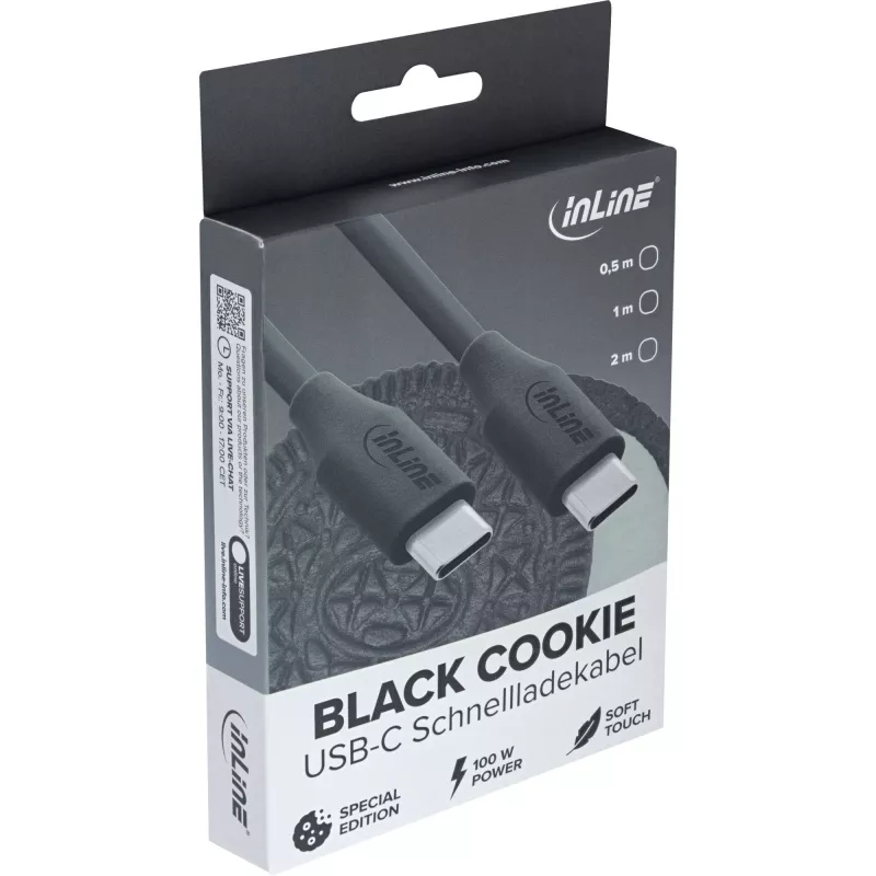 InLine 35891 USB-kaabel USB 2.0 1 m USB C Must