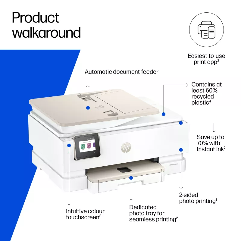 Mitmeotstarbeline värviprinter HP Envy 7930 — termoinkjet, A4, 4800x1200 DPI, Wi‑Fi, 15 ppm (must), 10 ppm (värviline)