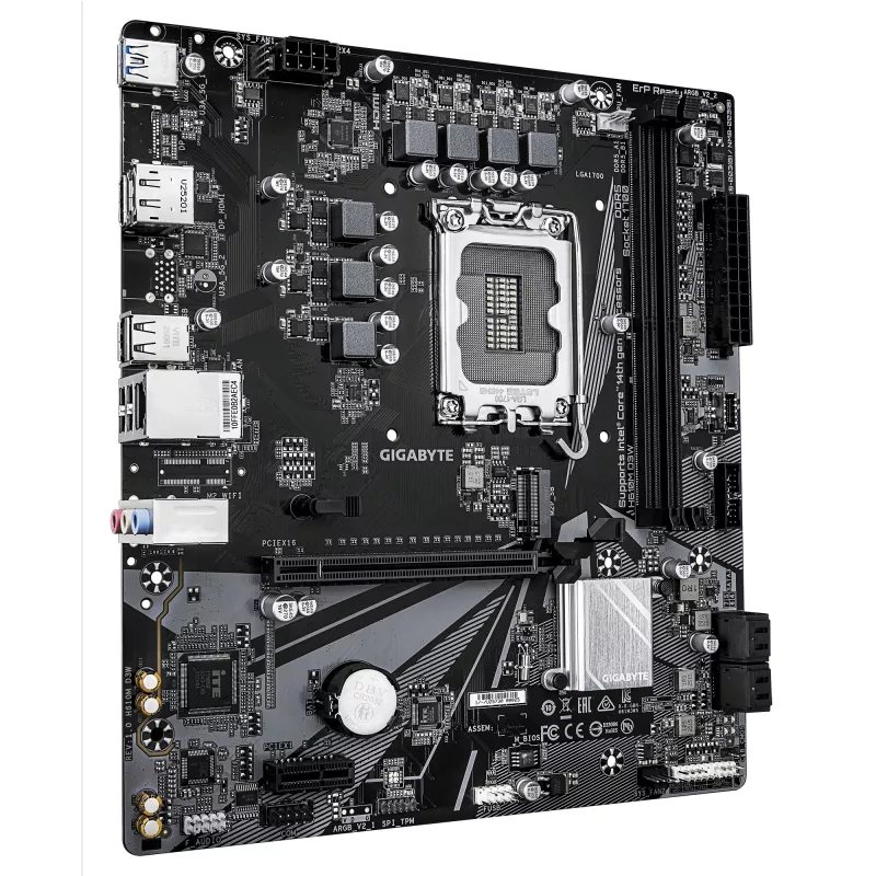 Emaplaat GIGABYTE H610M D3W LGA1700 12.–14. põlvkonna Inteli protsessoritele, 5+1+1 VRM, DDR5 kuni 5600 MHz, 128 GB, PCIe 3.0 M.2, 1GbE, USB 3.2 Gen1