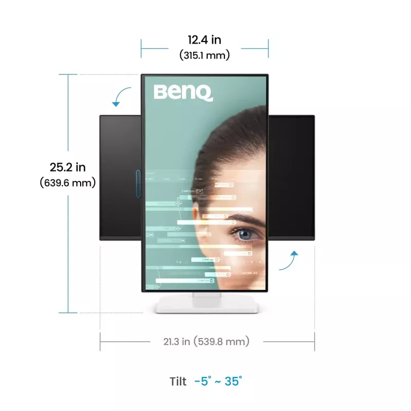 Arvutimonitor BenQ GW2490TC 24 tolli (61 cm) IPS Full HD 1920x1080 LED, 5 ms, 178° vaatenurk, sisseehitatud kõlarid, VESA, must/valge