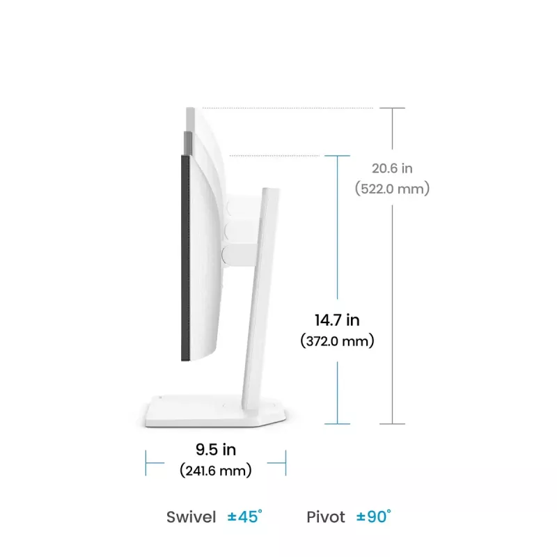 Arvutimonitor BenQ GW2490TC 24 tolli (61 cm) IPS Full HD 1920x1080 LED, 5 ms, 178° vaatenurk, sisseehitatud kõlarid, VESA, must/valge