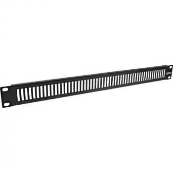 InLine 19-tolline perforeeritud pimepaneel, 2U, RAL 9005 must