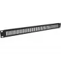 InLine 19-tolline perforeeritud pimepaneel, 2U, RAL 9005 must