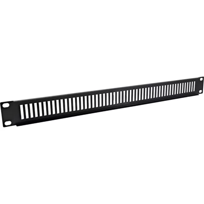 InLine 19-tolline perforeeritud pimepaneel, 2U, RAL 9005 must