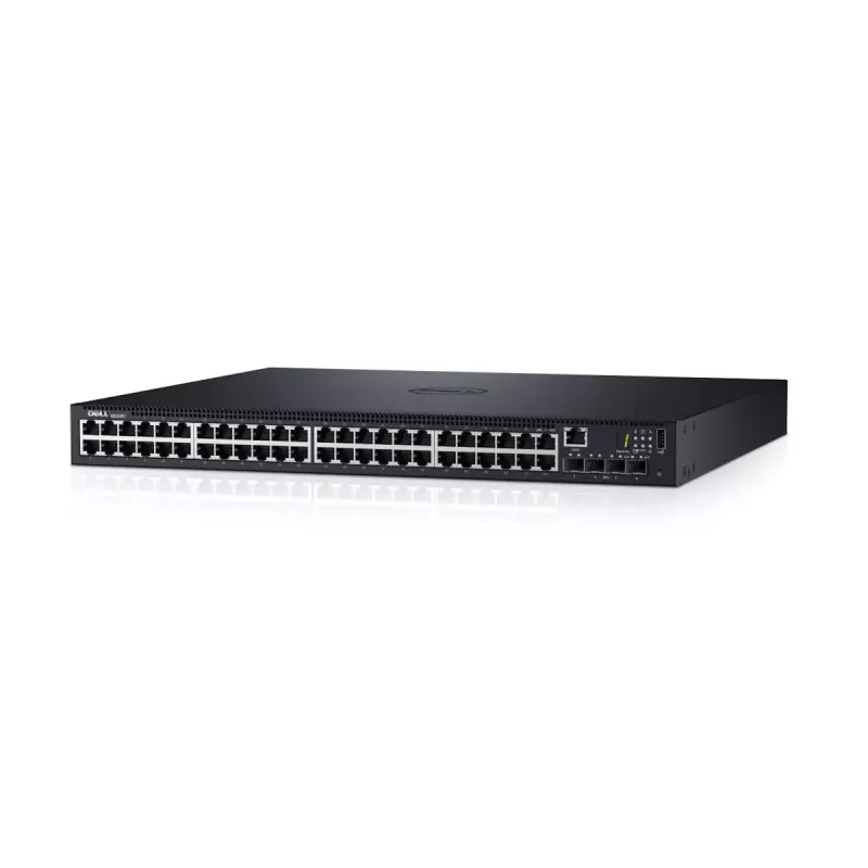 Hallatav L3 Gigabit Ethernet lüliti Dell N1548 — 48× RJ-45 10/100/1000, 1U, 128 Gbit/s, 16k MAC, USB 2.0