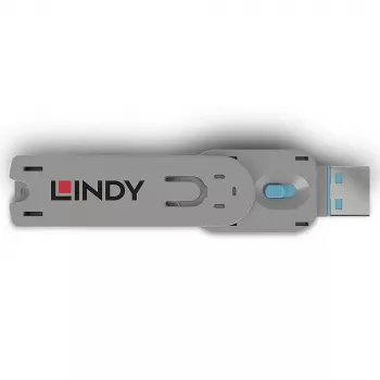 Pordiblokeerija võti Lindy Sinine USB-tüüp A