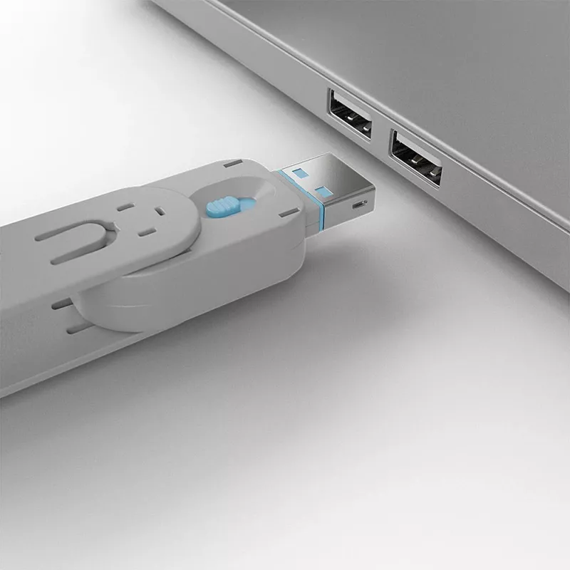 Pordiblokeerija võti Lindy Sinine USB-tüüp A