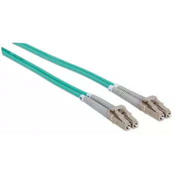 Intellinet fiiberoptiline ühenduskaabel, OM3, LC/LC, 5m, Aqua, Duplex, Multirežiim, 50/125 µm, LSZH, Fiiber, eluaegne garantii