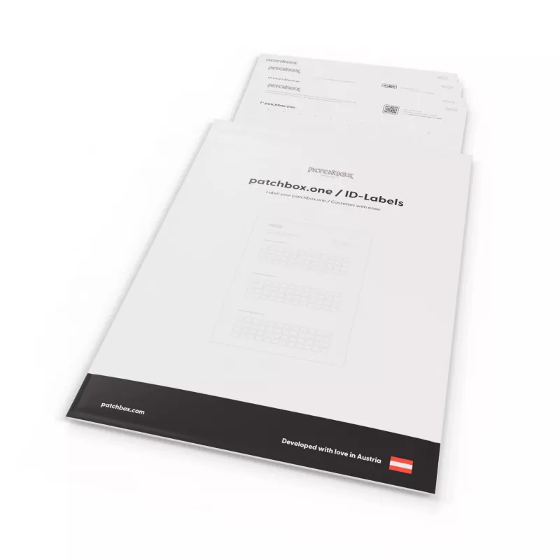 Patch panel tarvik Patchbox PONEIDLABEL — pabersildid patch-paneelidele (PONEIDLABEL)