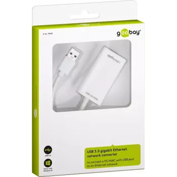USB 3.0 Gigabit Ethernet võrguadapter Goobay 95442