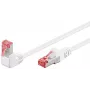 Paranduskaabel Goobay CAT 6 90° nurga all S/FTP valge 10 m